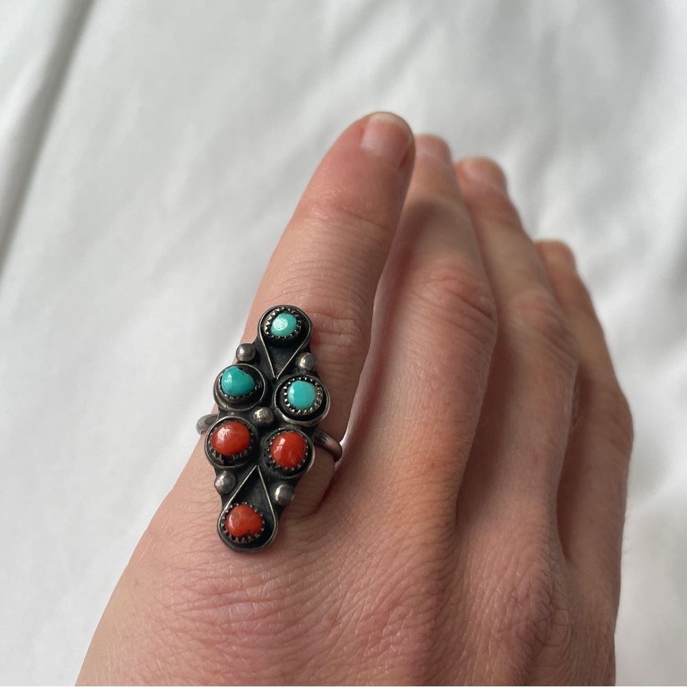 Vintage turquoise ring size 6